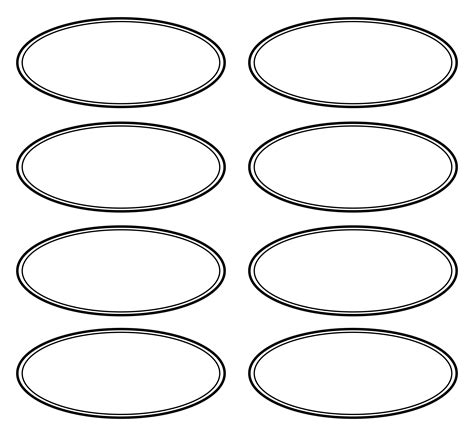 printable oval template     printablee