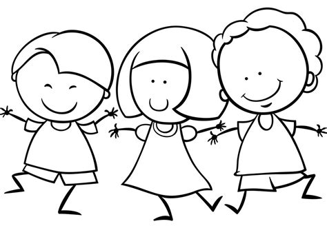 multicultural children coloring page  printable coloring pages