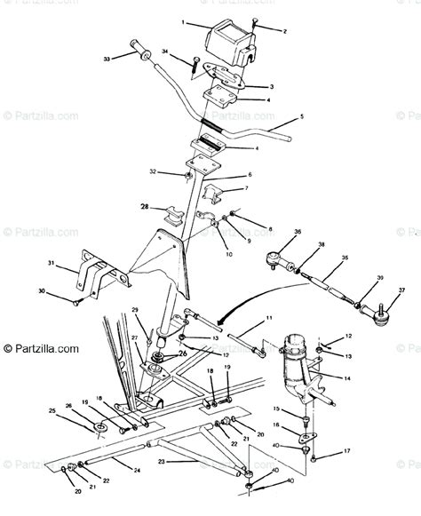 polaris atv  oem parts diagram  steering assembly trail boss update partzillacom