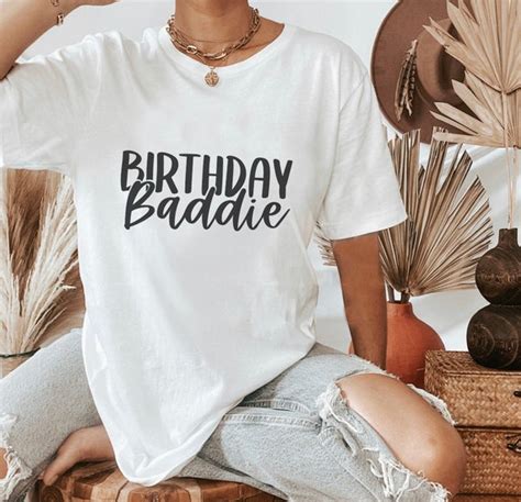 Birthday Baddie Svg Bad Bitch Png Birthday Girl Bday Etsy