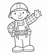 Builder Clipart Bob Cliparts Library Coloring Pages Clip sketch template