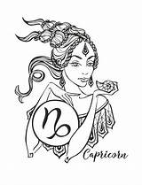 Astrological Astrology Horoscope Capricorn Scorpio sketch template