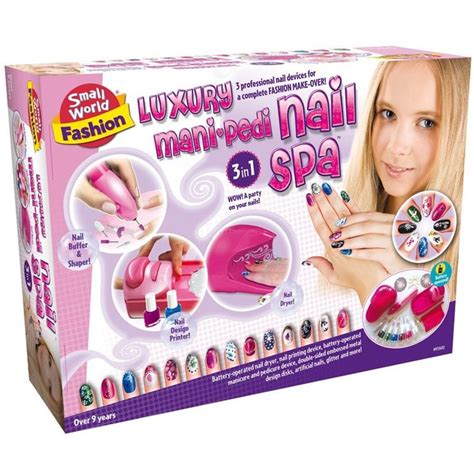 girls luxury mani pedi nail spa fashion kit educational toys planet