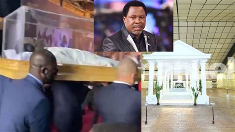 t b joshua buried in a huge auditorium at his church check out photos