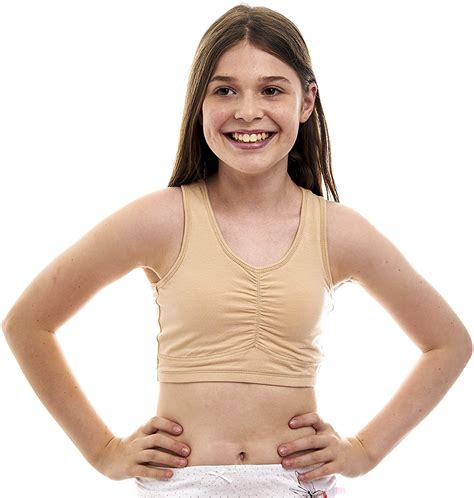 beginners crop top cotton lycra training bra for teen