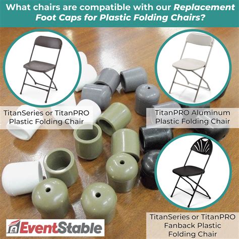 replacement foot caps  plastic folding chairs  ct globaleventsupplycom