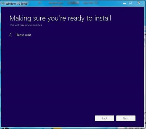 stuck at making sure you re ready to install windows 10 forums