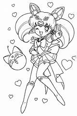 Chibiusa Coloring Lovely Moon Sailor Pages Printable Categories sketch template