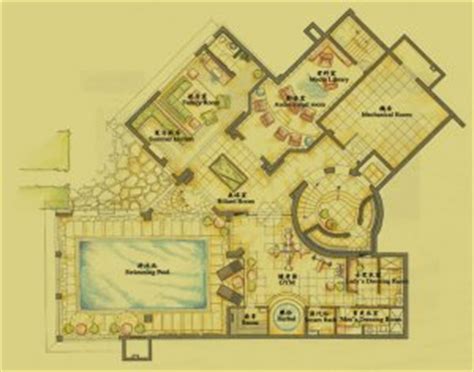 asian style  stories   house plan cad file