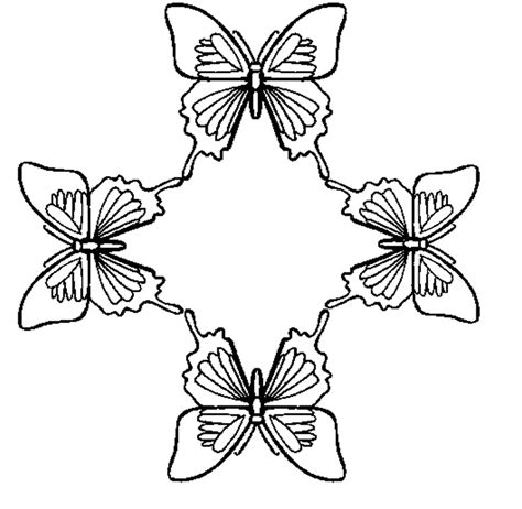 butterfly coloring pages butterfly circle