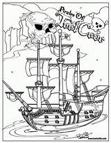 Coloring Pirate Ship Pages Kids Pirates Printable Color Halloween Print Drawing Sunken Boat Sheets Getdrawings Getcolorings Visit Paintingvalley Everfreecoloring Click sketch template