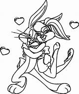 Bunny Lola Coloring Pages Bugs Baby Looney Tunes Drawing Printable Color Cartoon Colouring Drawings Rabbit Print Sheets Cool Bug Book sketch template