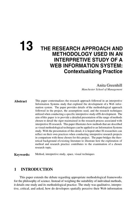 research approach  methodology    interpretive