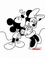 Mickey Mouse Minnie Coloring Pages Friends Valentine Drawing Kissing Clipart Silhouette Disney Book Color Getdrawings Printable Template Head Wedding Getcolorings sketch template