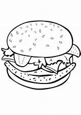 Hamburger Kolorowanka Druku Indiaparenting Drukowania Wydrukuj Malowankę sketch template