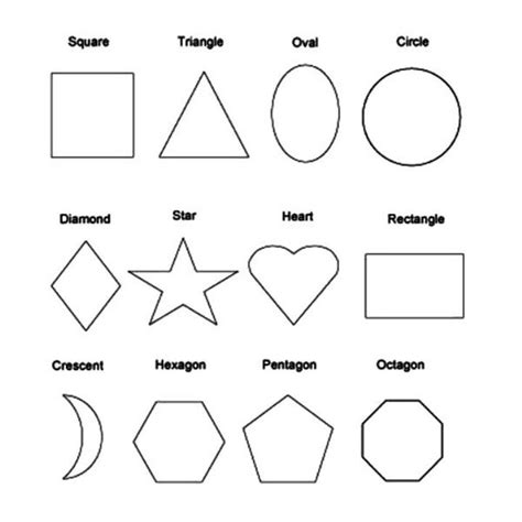 shapes shape coloring pages shapes  kids preschool coloring pages