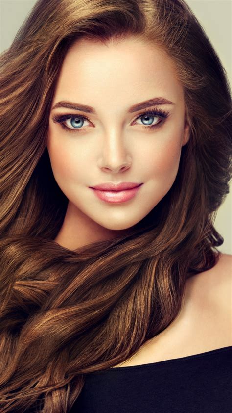 download beautiful girl model juicy lips brunette 720x1280
