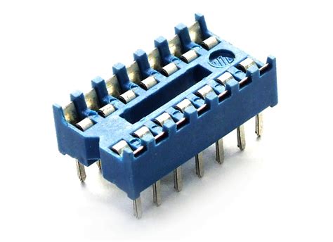 6x Dil Dip 14 Pin Pol Ic Chip Sockets Solder Adapter Sockel Rm 2 54mm
