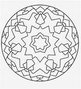 Mandala Coloring Pages Beginner Triangle Yang Flower Yin sketch template