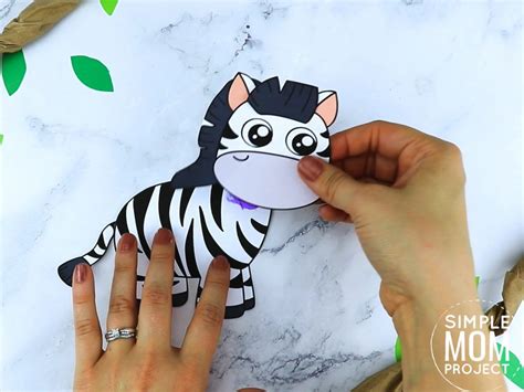 printable zebra craft template simple mom project