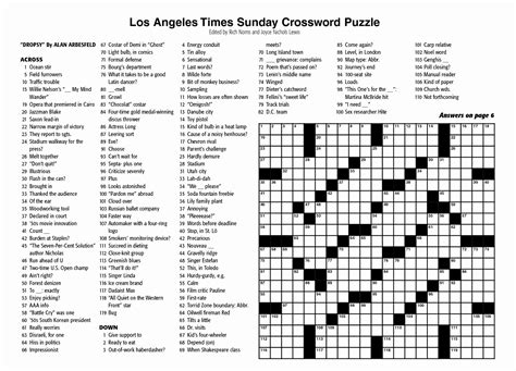 printable crossword  york times printable crossword puzzles