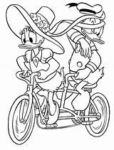 Coloring Duck Bike Pages Choose Board Bicycle Ride sketch template