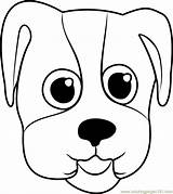 Coloring Face Puppy Pages Bulldog Color Parade Coloringpages101 Pet sketch template