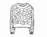 Cashmere Sweater Coloring Coloringcrew sketch template