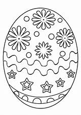 Oeuf Paques Coloriage Pâques sketch template