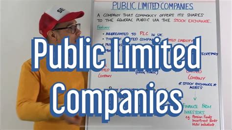 public limited companies youtube