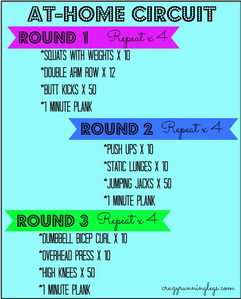 workout wednesday  home circuit