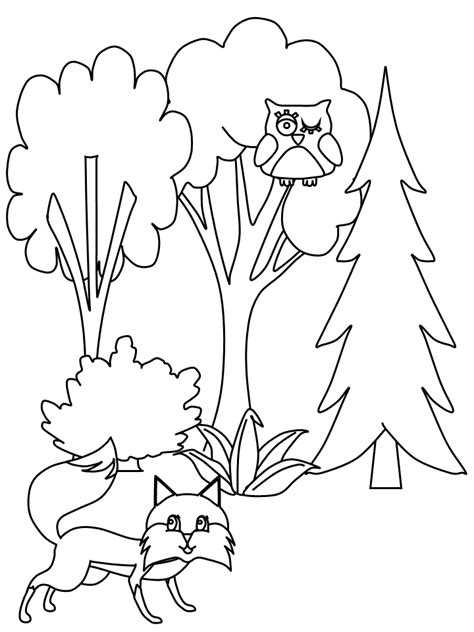 tree trees coloring pages coloring page book  kids