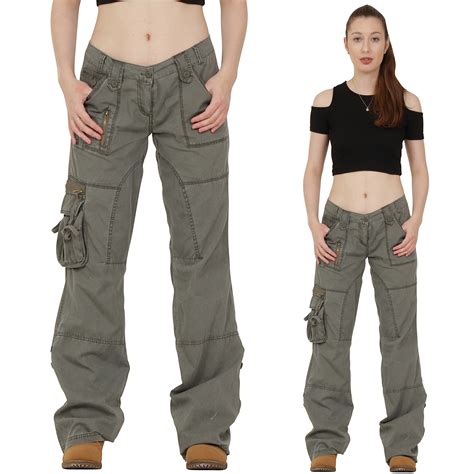 Womens Army Green Cargo Pants Army Military
