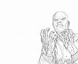 Lex Luthor sketch template