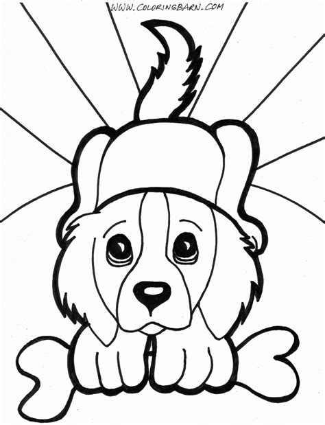 dog coloring pages easy    search google   picture