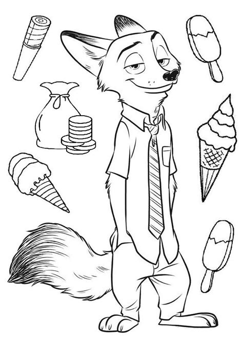 zootopia coloring pages printable  print color craft