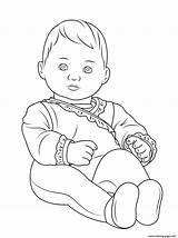 Coloring Baby American Girl Bitty Pages Doll Printable Alive Cinderella Print Kids Color Portrait Self Newborn Drawing Girls Boy Colouring sketch template