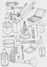 Coloring Makeup 1126 38kb 1600px Drawings sketch template