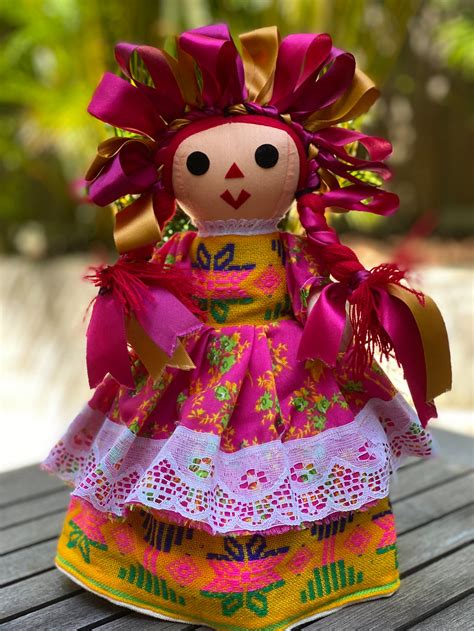 mexican rag doll maria doll traditional mexican doll etsy