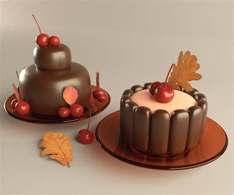 Chocolate Dessert 3d Model Cgtrader