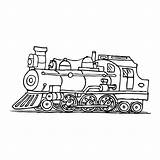Locomotive sketch template
