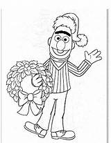 Bert Coloring Street Sesame Kids sketch template