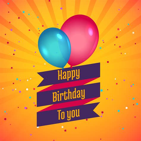 happy birthday celebration card  balloons   vector art stock graphics images