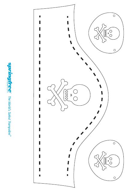 pirate hat template white  printable  templateroller