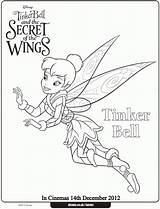 Coloring Pages Tinkerbell Secret Tinker Bell Wings Printable Kids Disney Color Fairies Fun Ausmalbilder Cartoon Das Geheimnis Der Printables Fairy sketch template