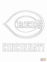 Reds Cincinnati Coloring Logo Pages Baseball Mlb Printable Bengals Sport Red Logos Book Kids League Major Choose Board Popular sketch template