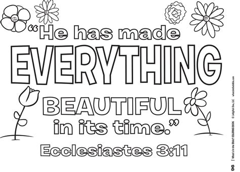 bible verse coloring pages     beautiful   time  printable