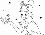 Princess Tiana Coloring Pages Disney Getcolorings sketch template