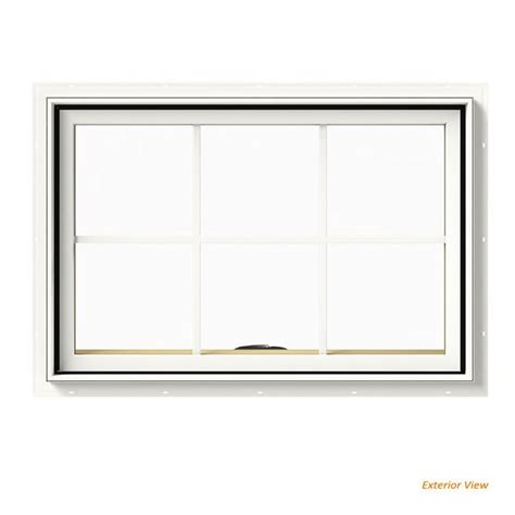 jeld wen        series clad wood natural interior window awnings