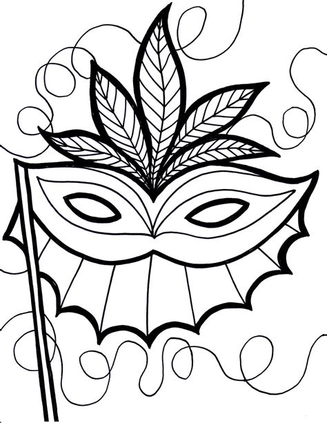 printable mask coloring pages coloringmecom